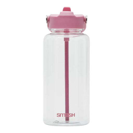 Picture of SMASH ICON SIPPER STRAW 1L PINK WITH BRUSH